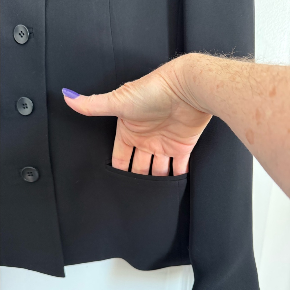 LOFT Classic Black Suit Jacket - Picture 5 of 7